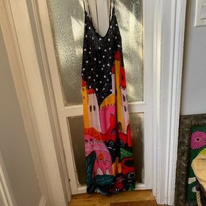 Anthropologie Flowy Print Dress